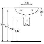Умывальник подвесной Ideal Standard Ecco